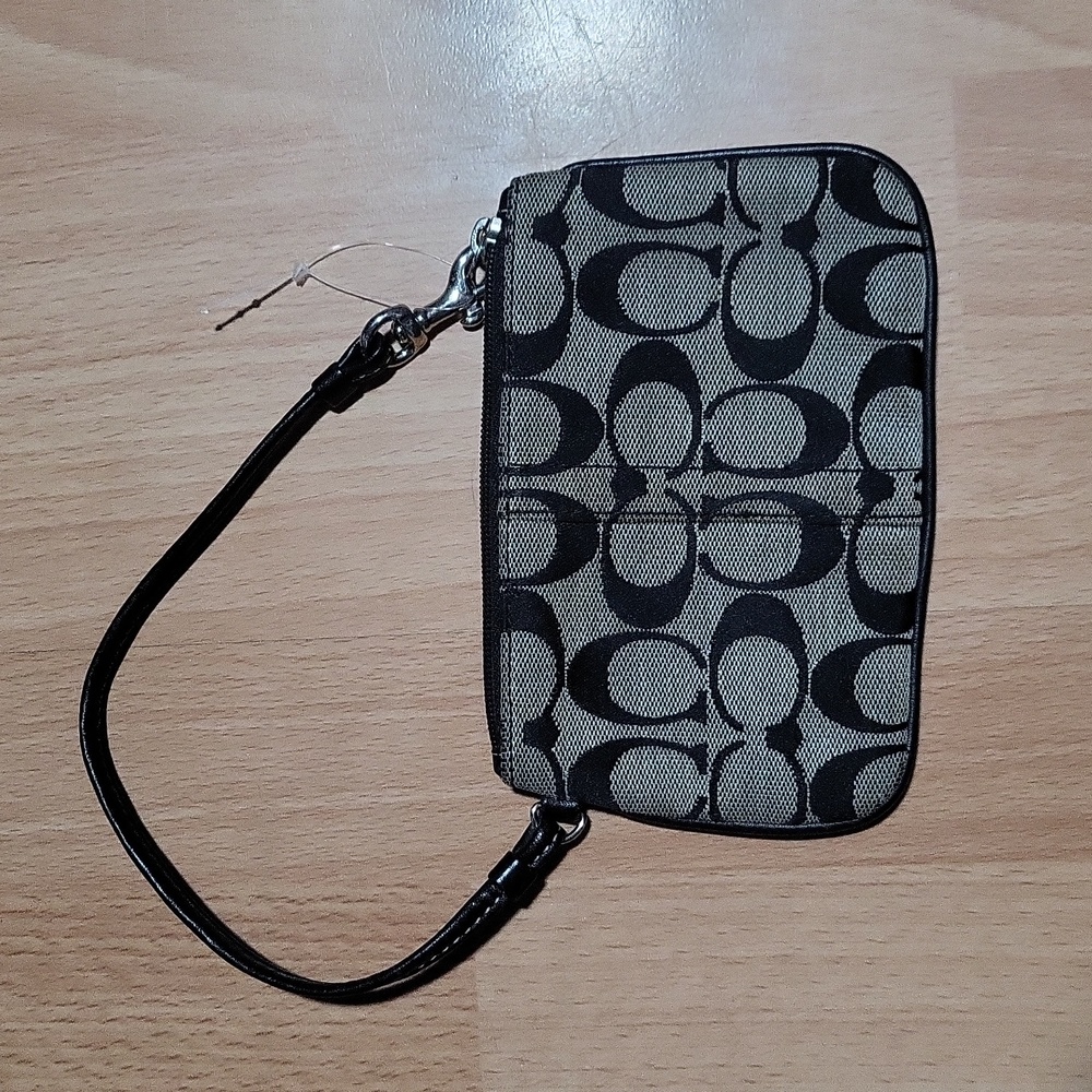 Coach Canvas Wristlet